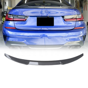 Rear Spoiler For 19-24 BMW 3-Series G20 330i M340i G80 M3 M4 Style Trunk Wing Carbon Fibre Look